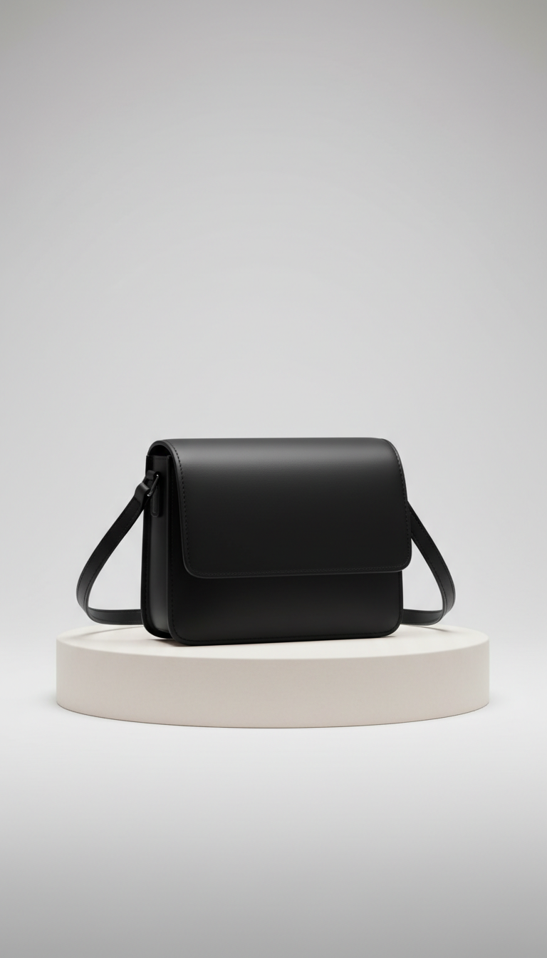 Mini Crossbody Bag in Onyx Outline